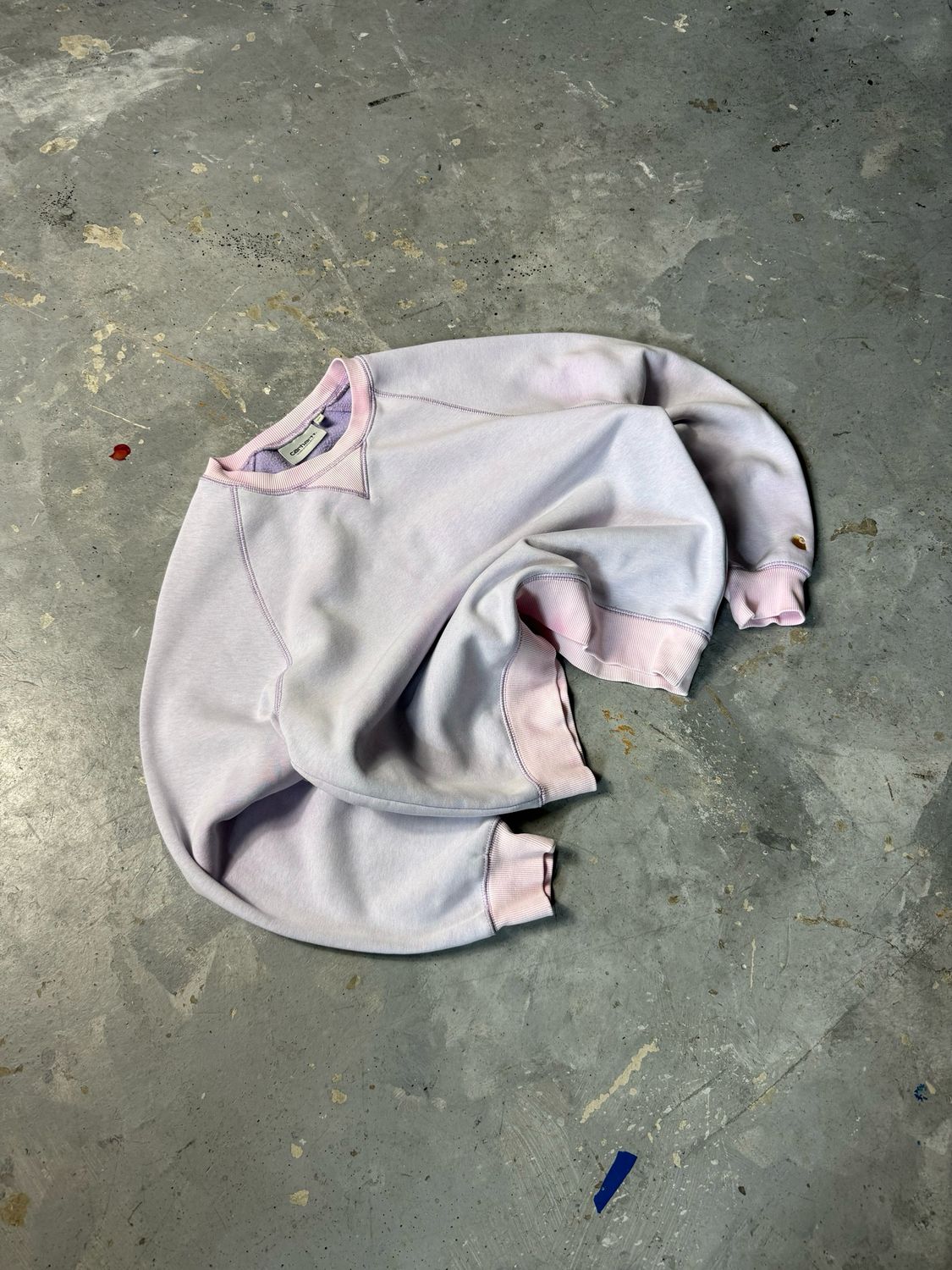 Bluza Carhartt Blank Tiedye Crewneck Pink S