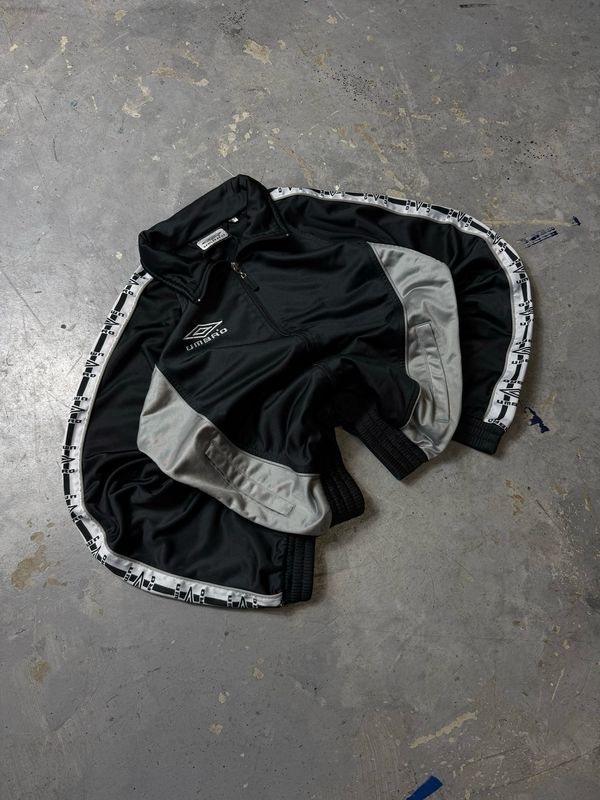 Bluza Umbro Log/Stripes Gra/Panels Zip Tracksuit Black S