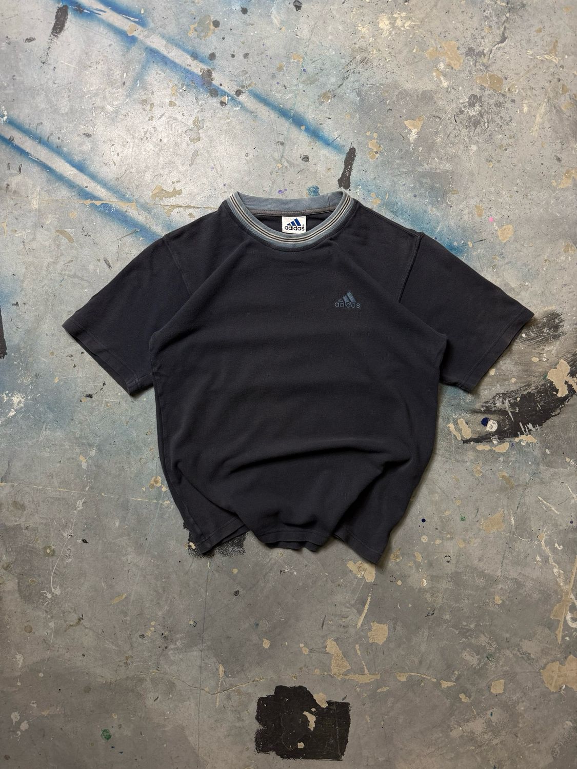 Koszulka Adidas 90s Basic Logo Tee Navy M