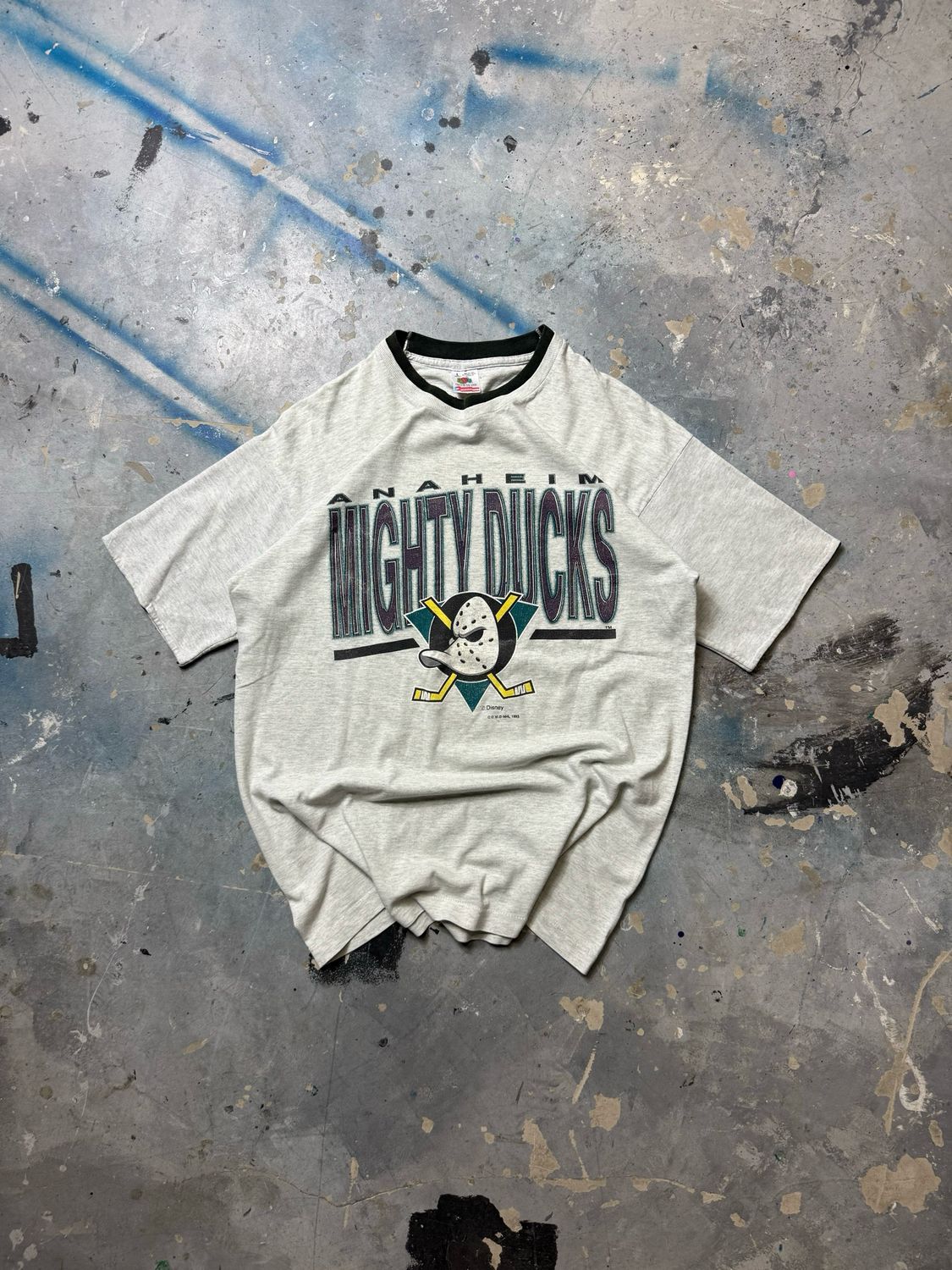 Koszulka Anaheim Mighty Ducks Tee Light-Gray M