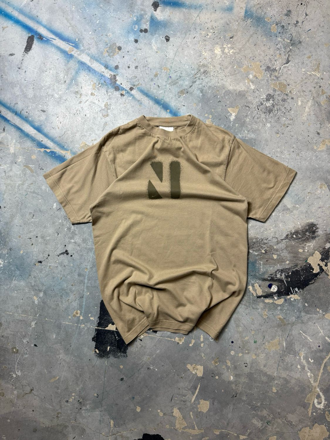 Koszulka Nike N Graffiti Print Tee Beige S