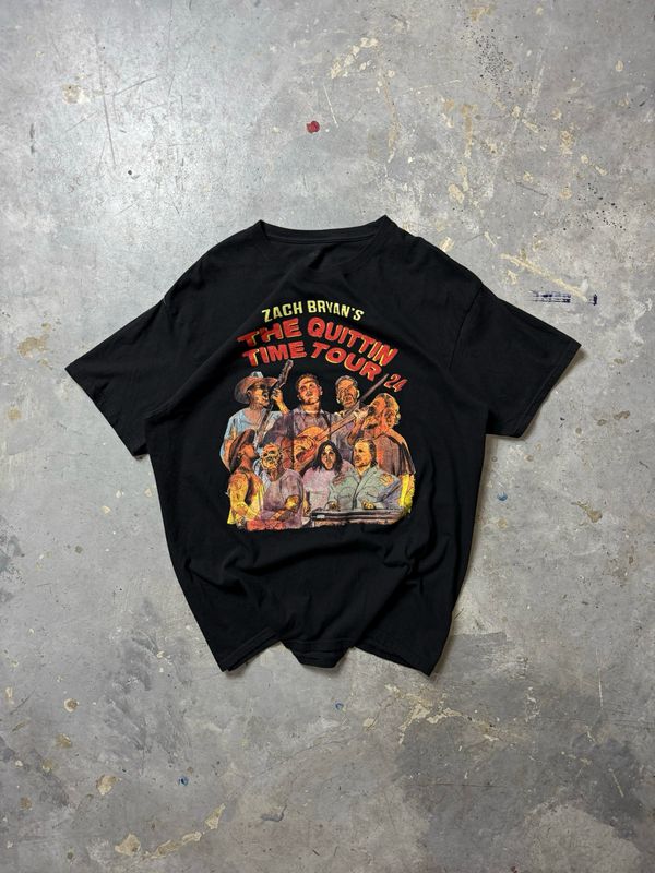 Koszulka Zach Bryan The Quittin Time Tee Black L