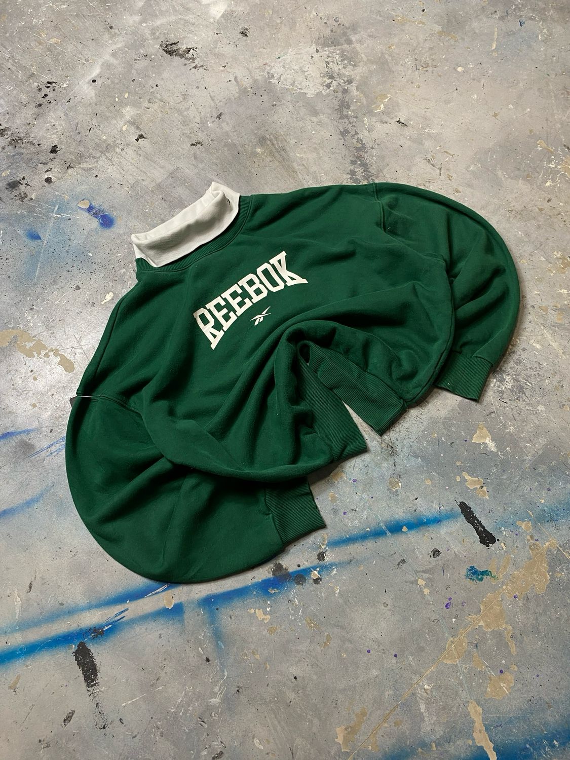 Bluza Reebok Wh/Golf Logo Crewneck Green L