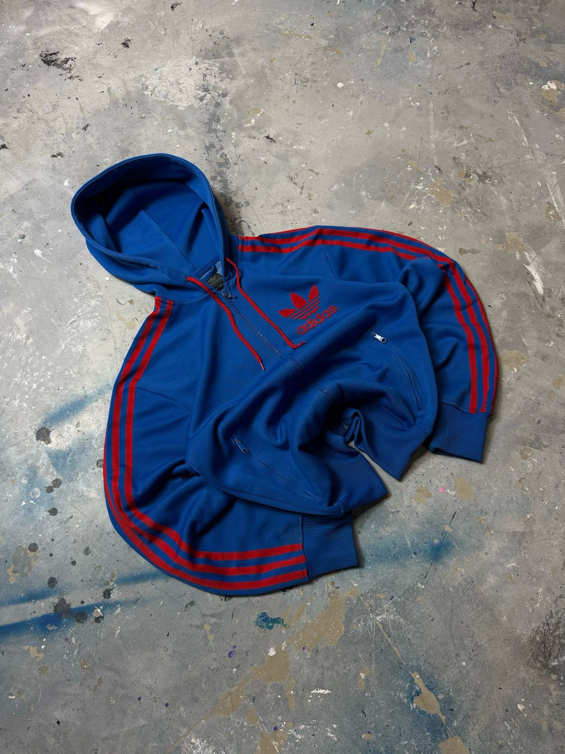 Bluza Adidas Re/Logo Sport Hoodie Blue S