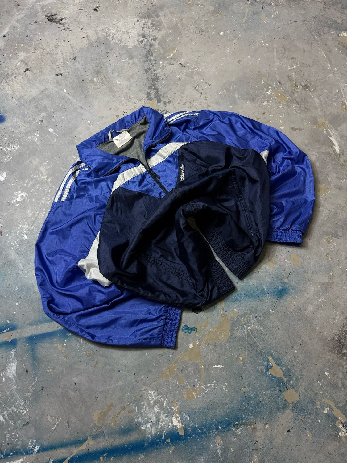Bluza Adidas Blu/Sleeves Tracksuit Navy M