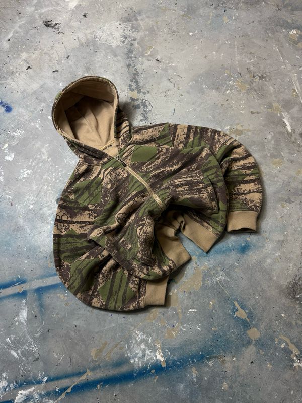 Bluza Gr/Boxes Camo Hoodie Beige-Brown M