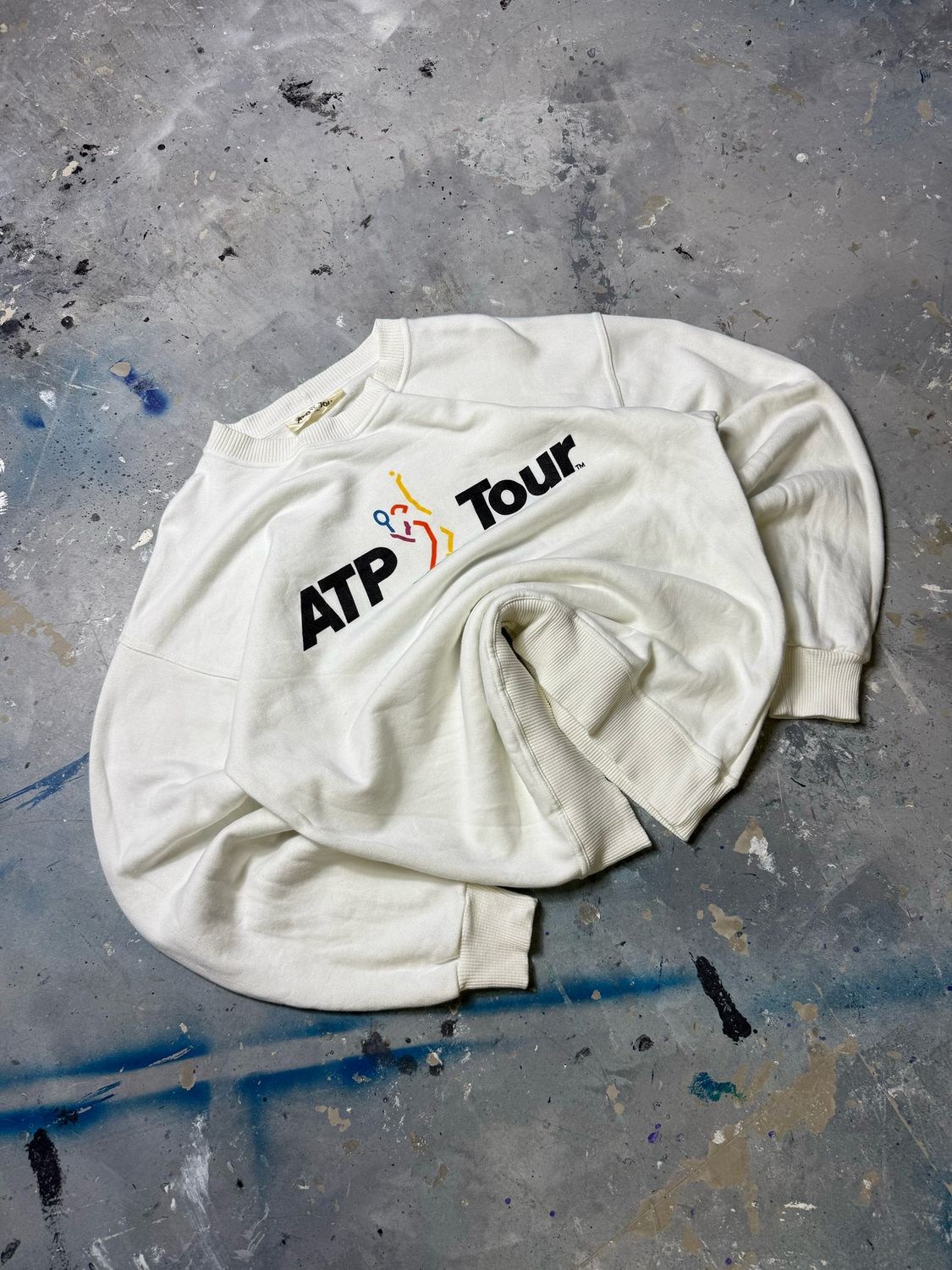 Bluza ATP Tour Logo Crewneck White L