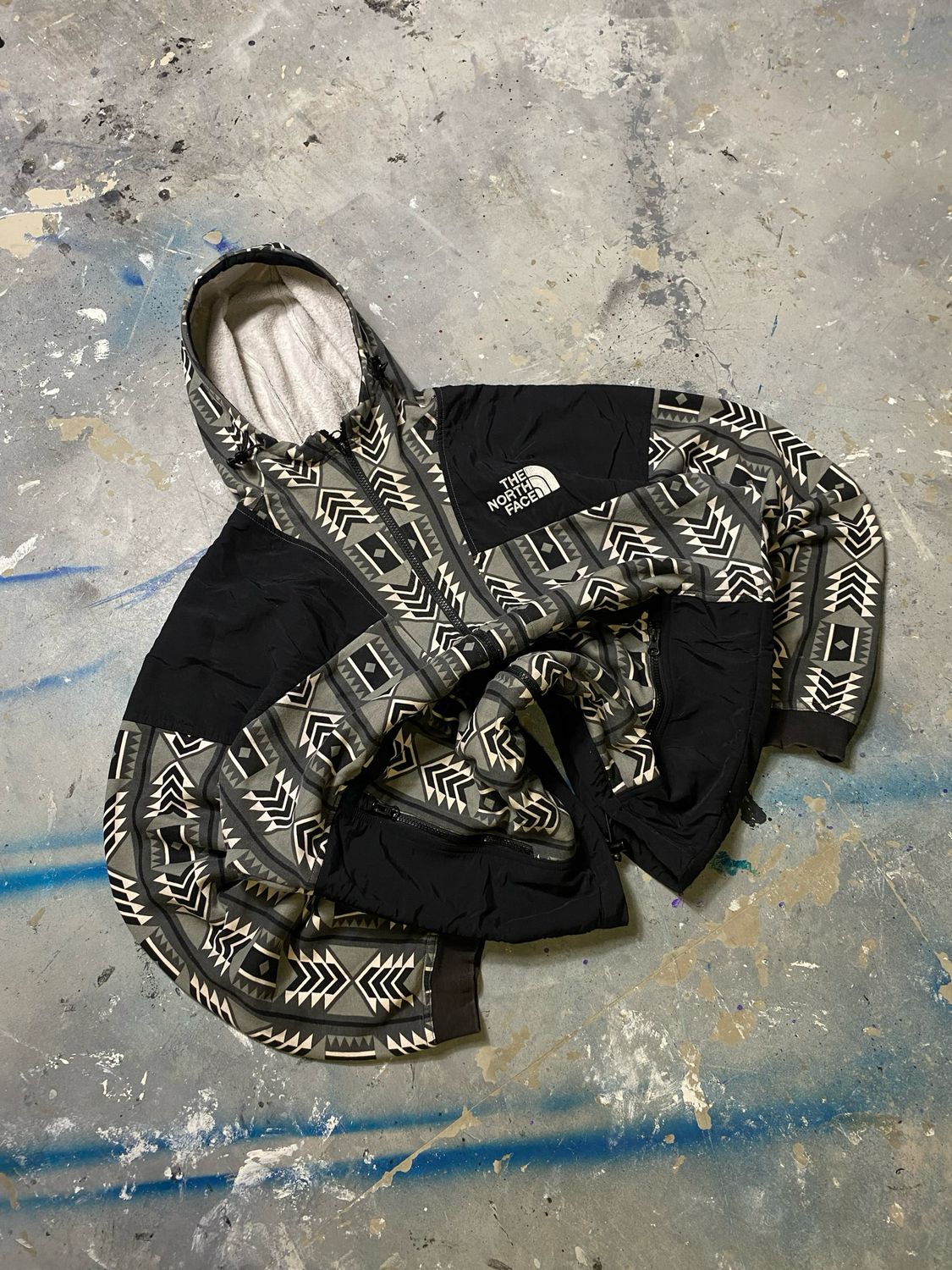 Bluza TNF Rage Pattern Zip Hoodie Black L