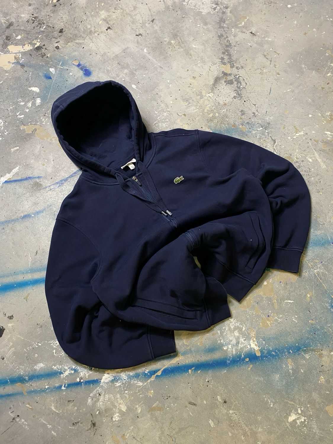 Bluza Lacoste Zip Hoodie Navy M