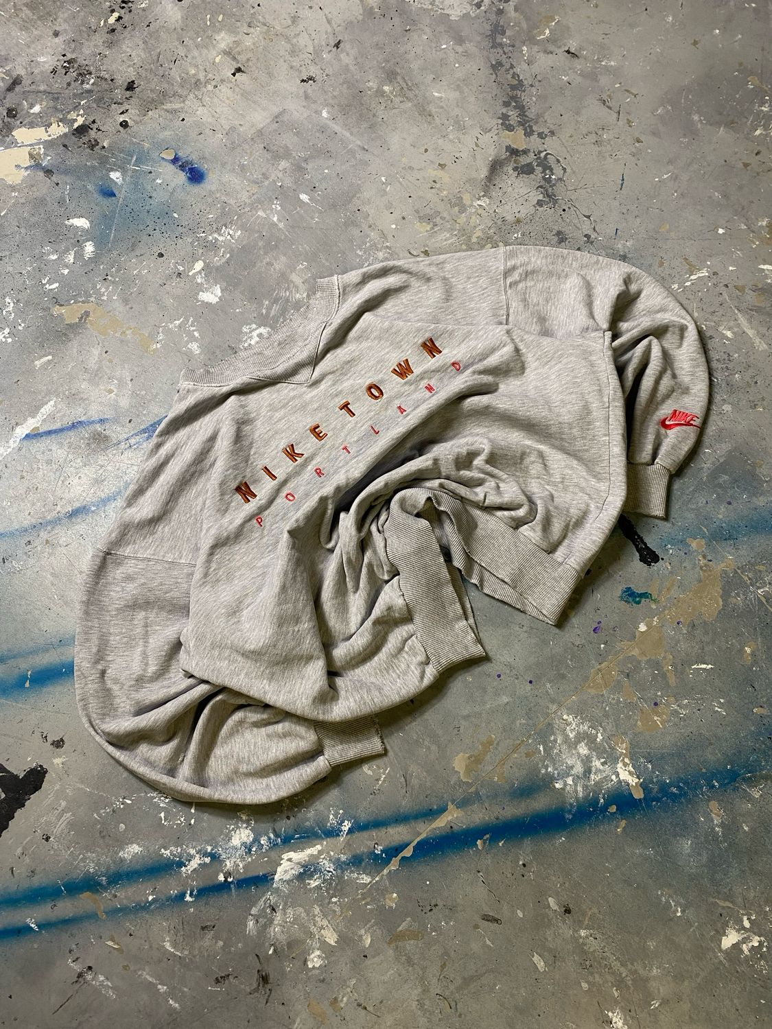 Bluza Nike Town Portland Crewneck Light-Gray Thrashed XL