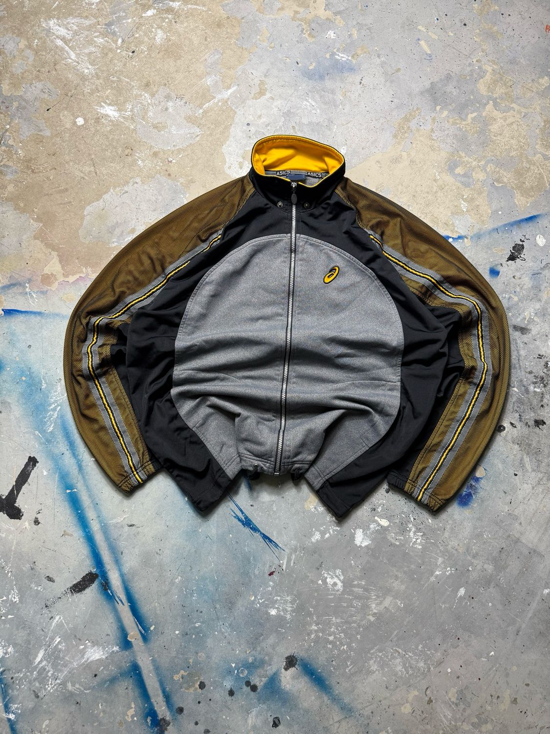 Bluza Asics Bla-Yel/Sleeves Tracksuit Dark-Gray M