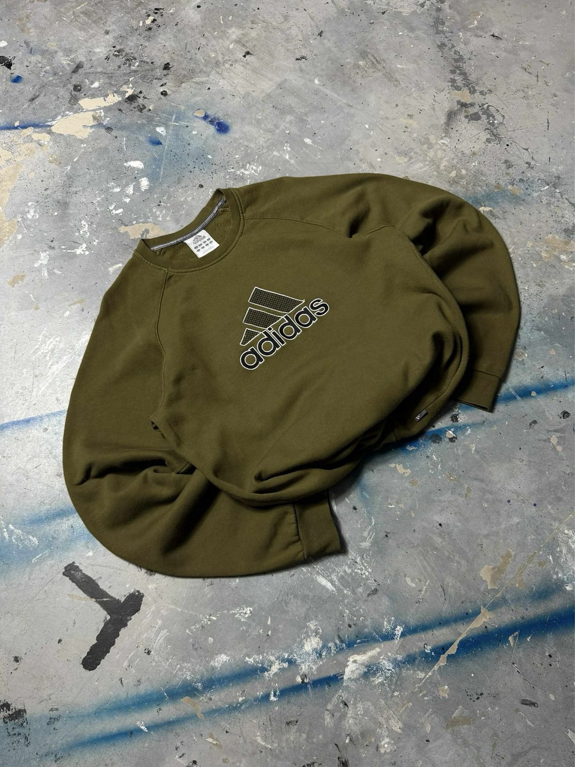 Bluza Adidas Logo Crewneck Olive M