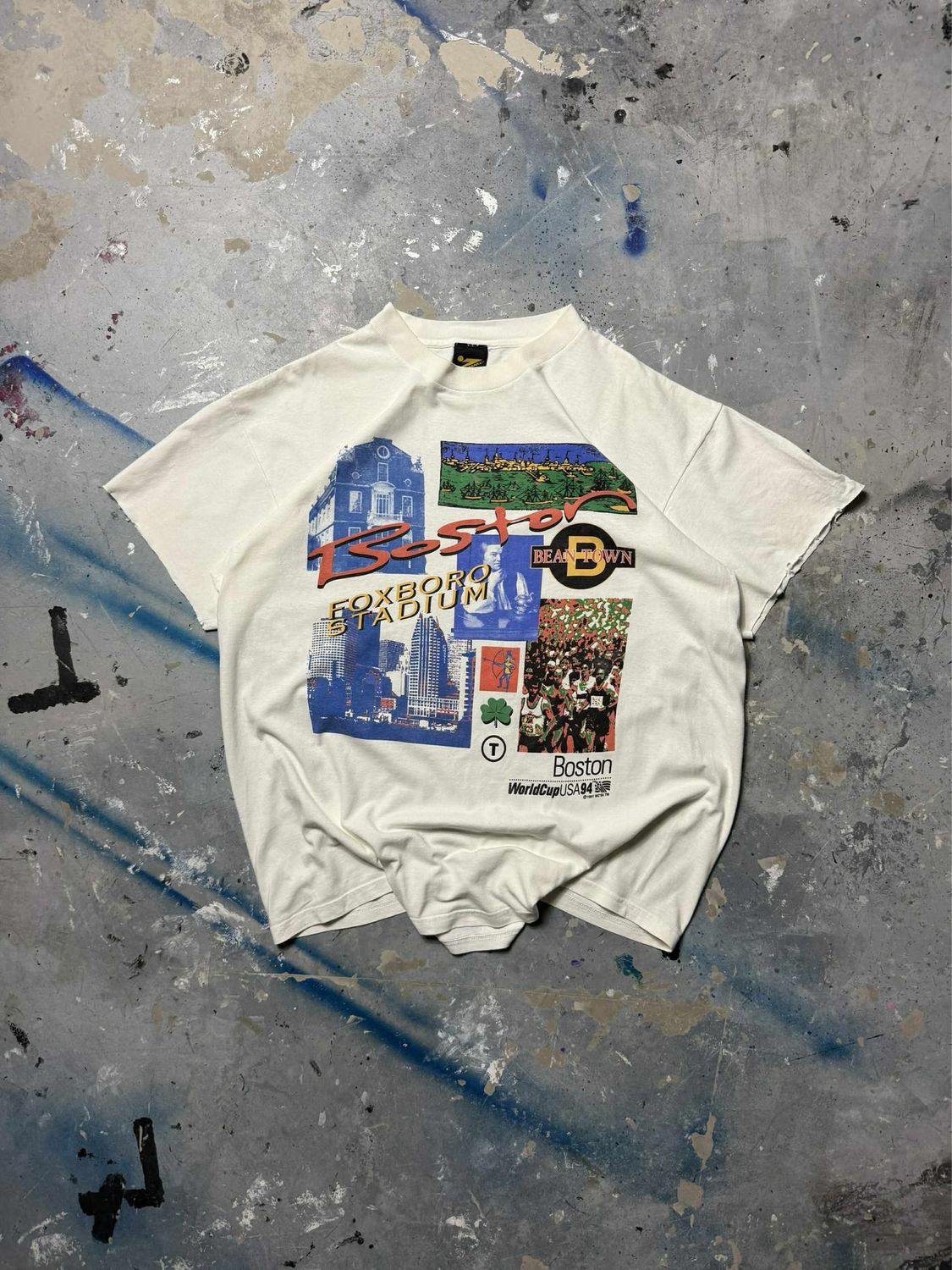 Koszulka Boston Foxboro Stadium Tee White XL