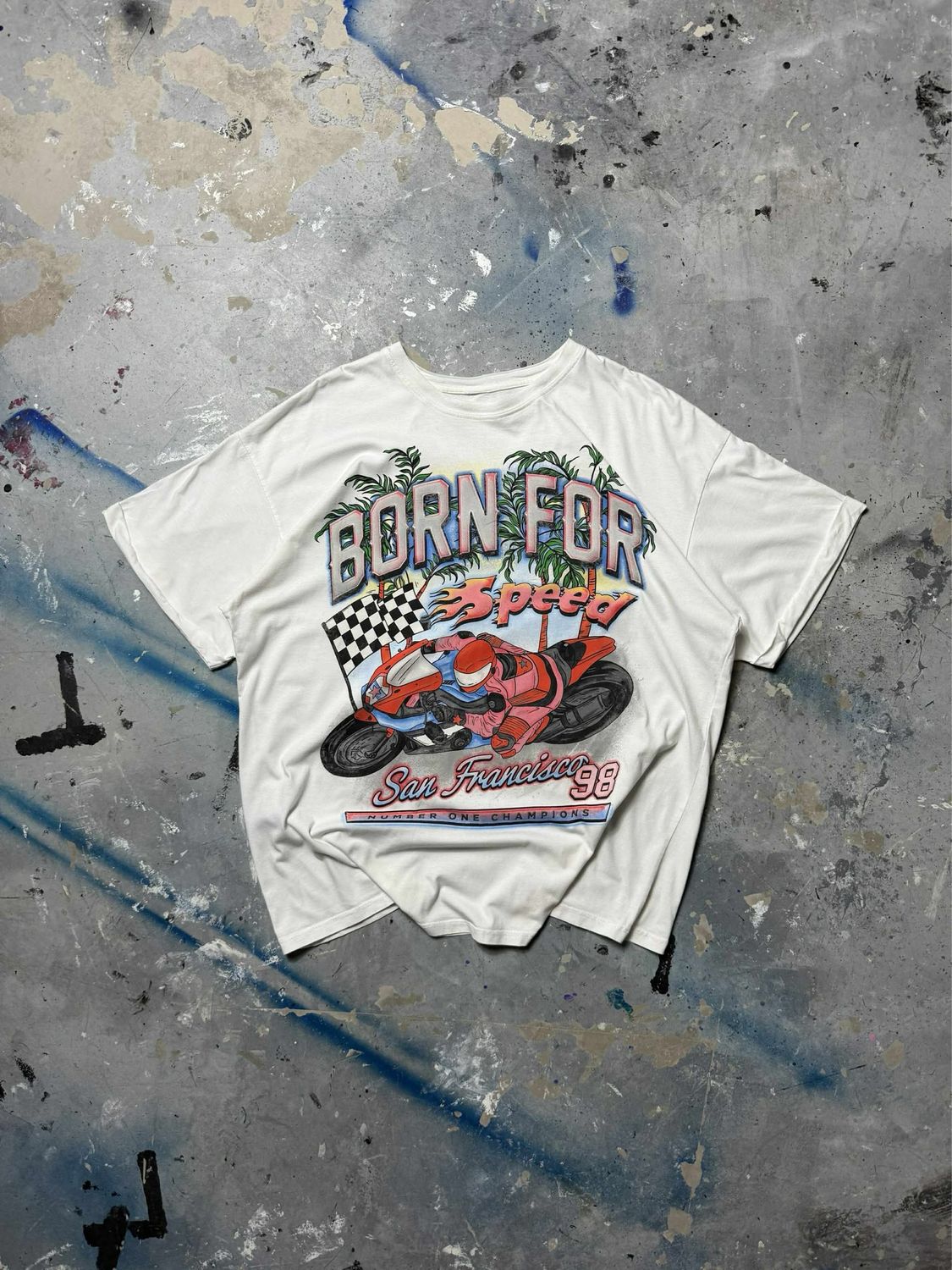 Koszulka Born For Speed Tee White L