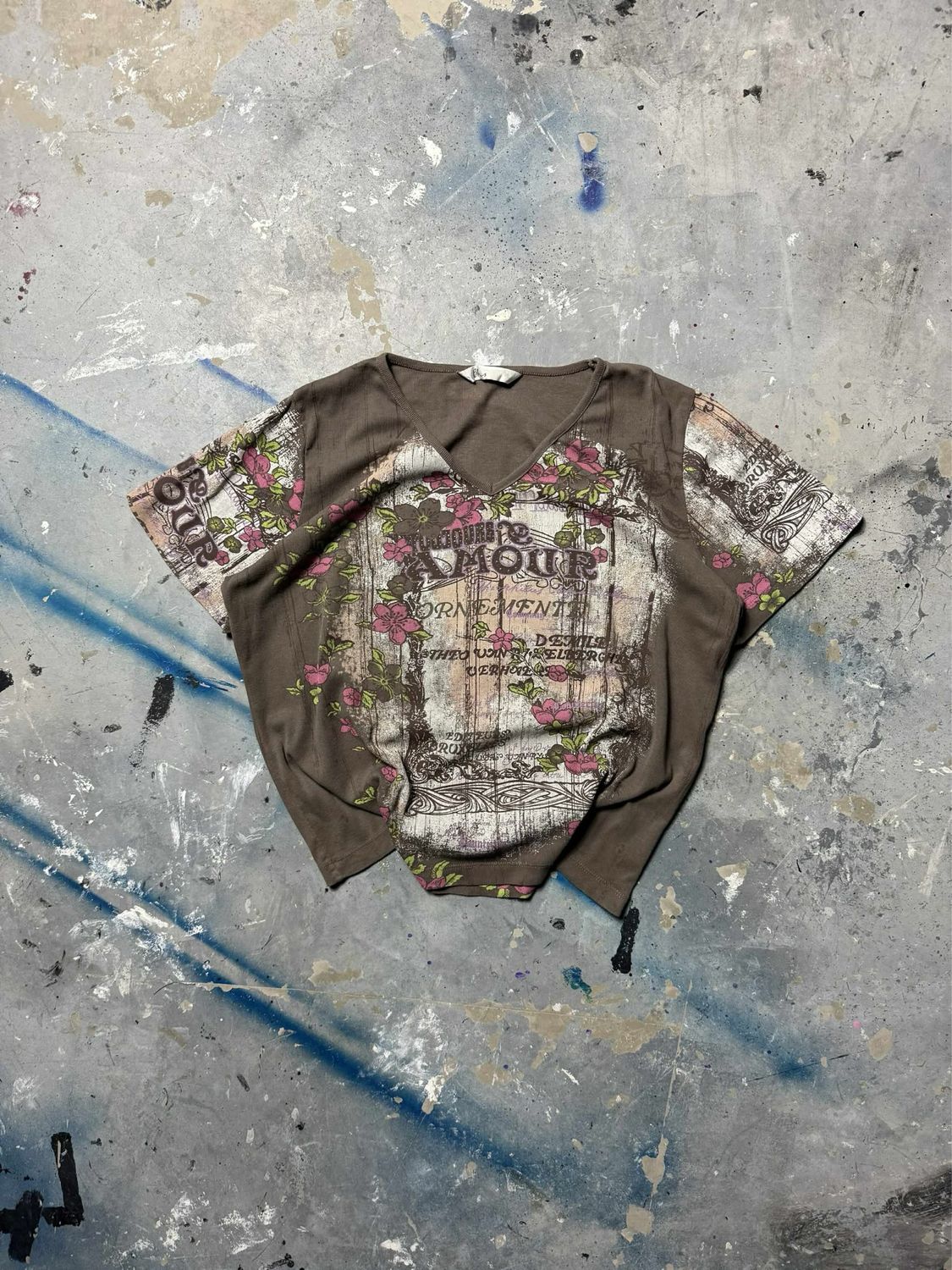 Koszulka Bhs Toujours Amour Tee Brown L