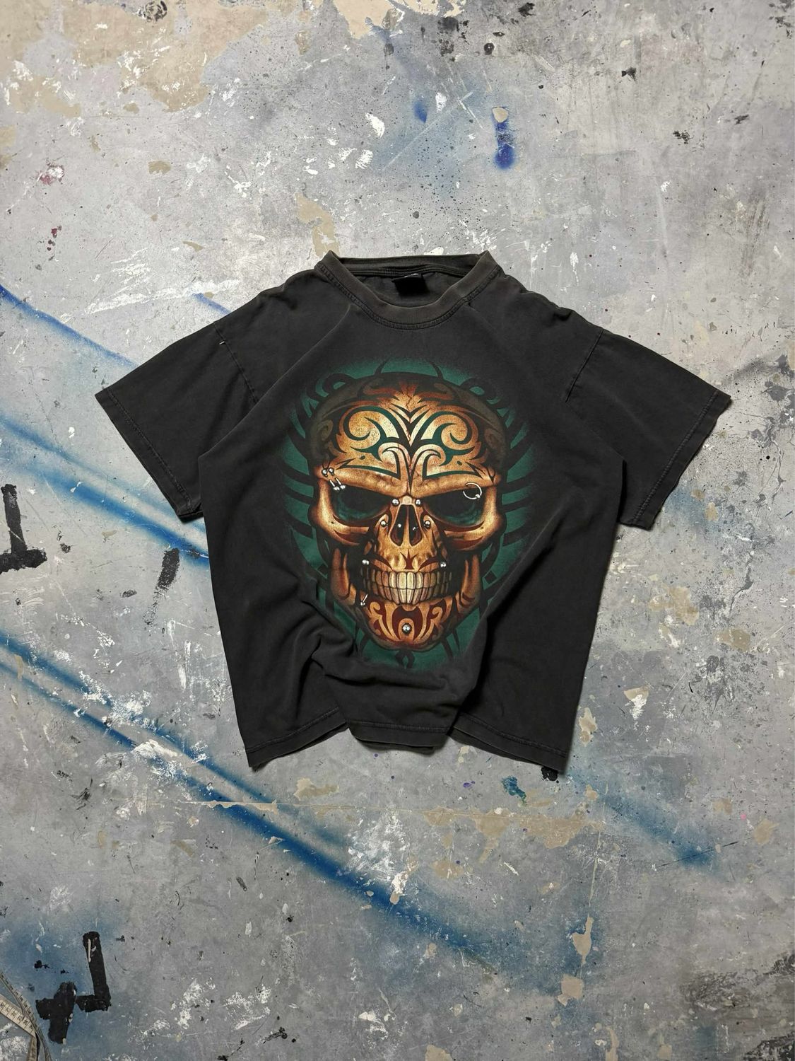 Koszulka PK Sports Pierced Skull Tee Black L