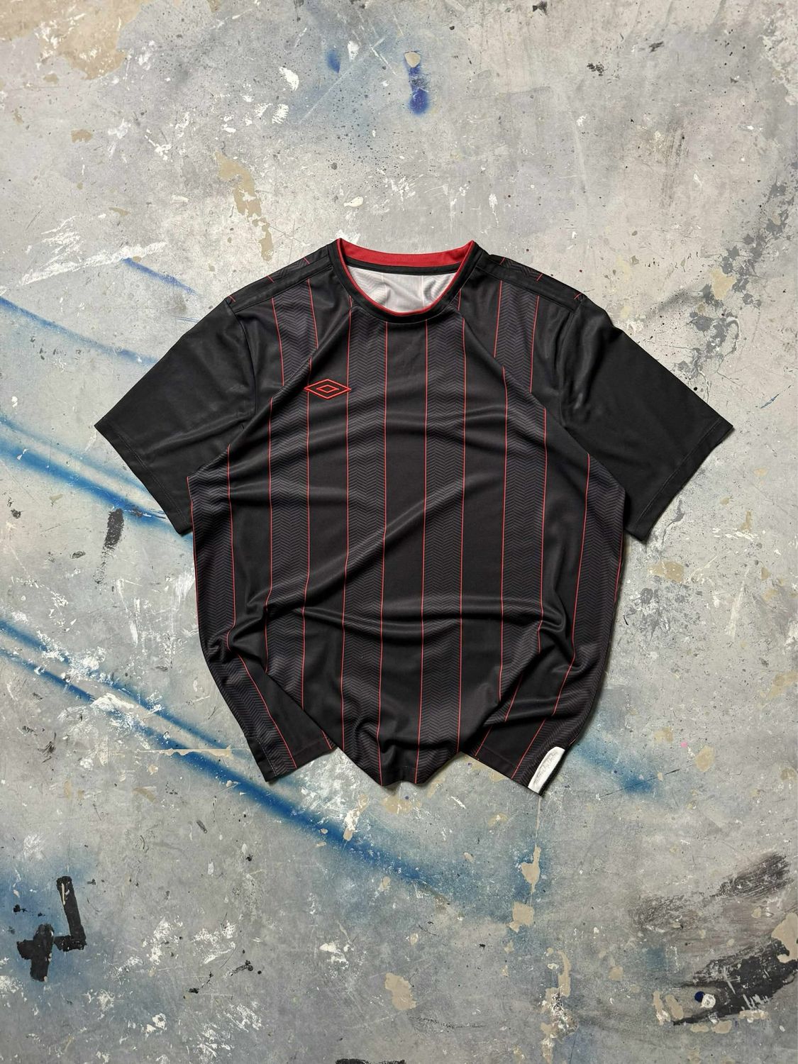 Koszulka Umbro Bl/Stripes Sport Tee Black L