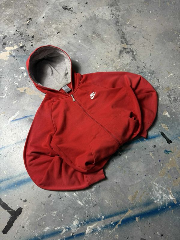 Bluza Nike Back Print Zip Hoodie Red M