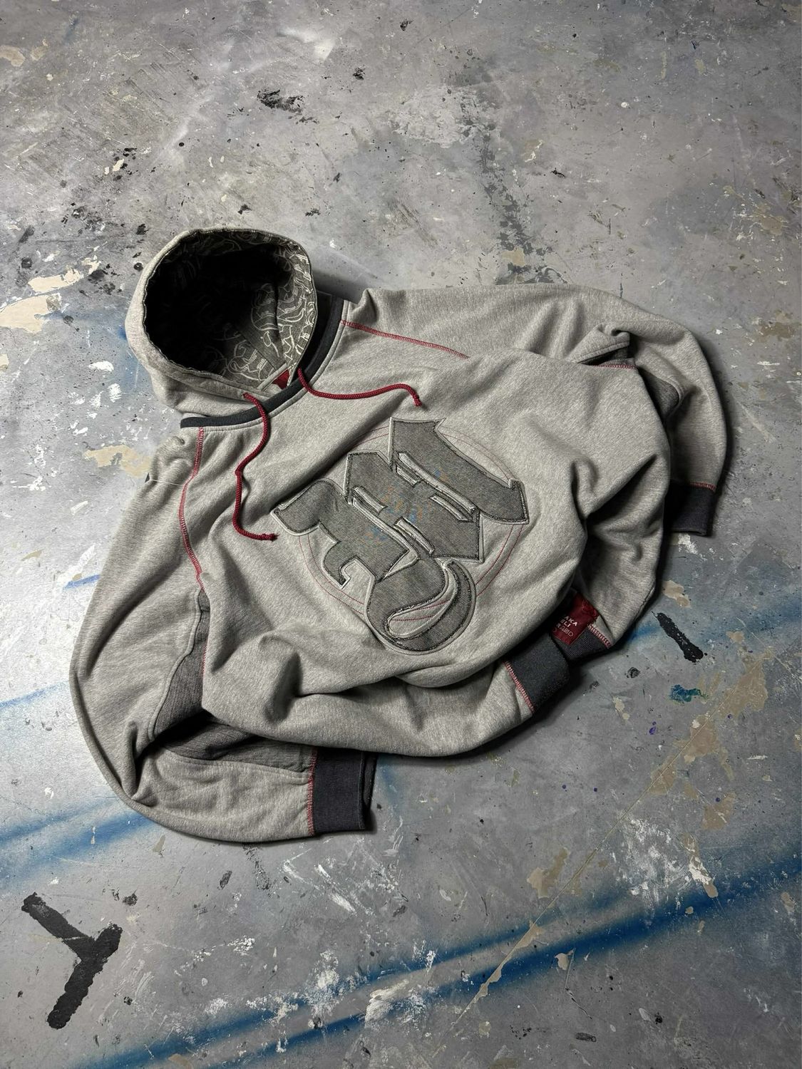 Bluza Makaveli Big M Hoodie Light-Gray XXL