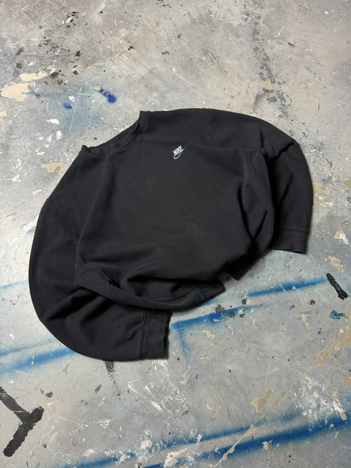 Bluza Nike Blu/Swoosh Basic Crewneck Black L