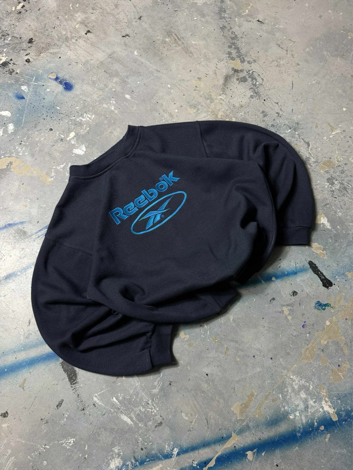 Bluza Reebok Blu/Logo Crewneck Navy M