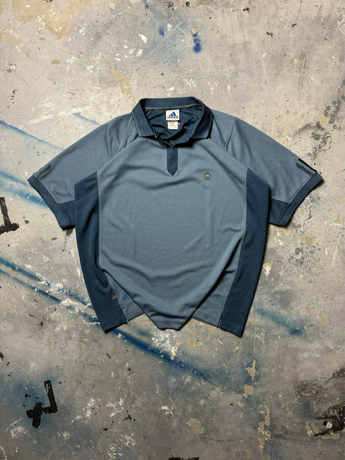 Koszulka Adidas Na/Panels Tennis Sport Polo Tee Blue XL