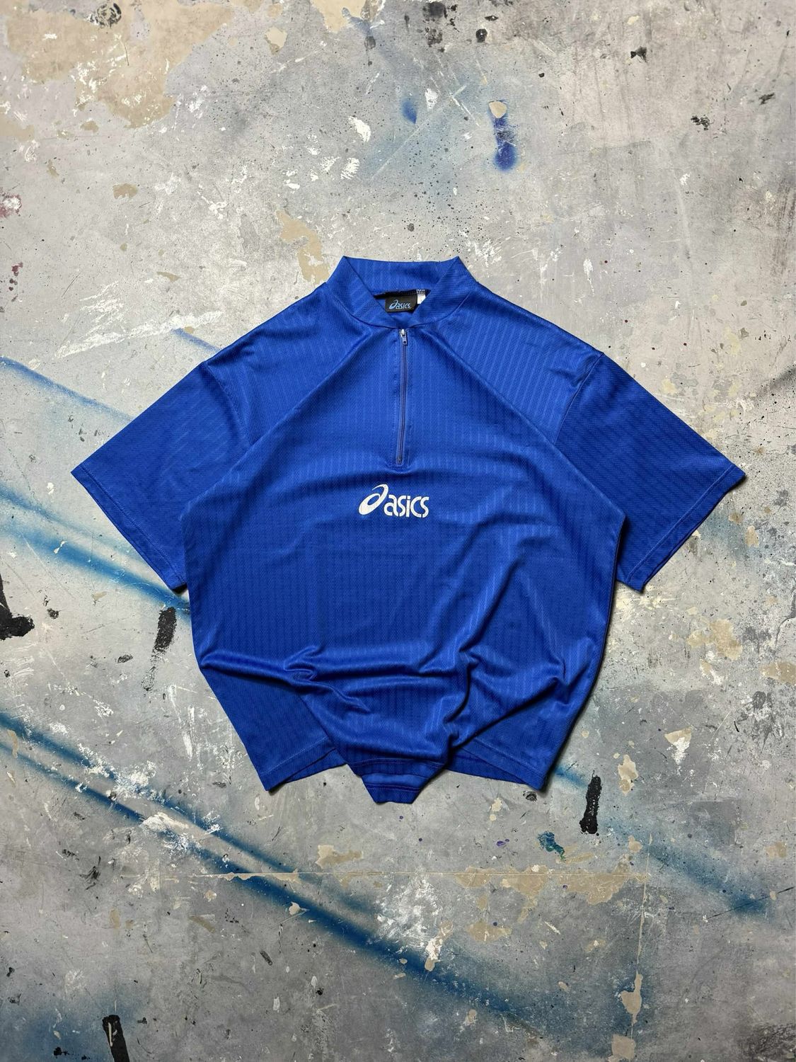 Koszulka Asics Quarter Zip Sport Tee Blue M