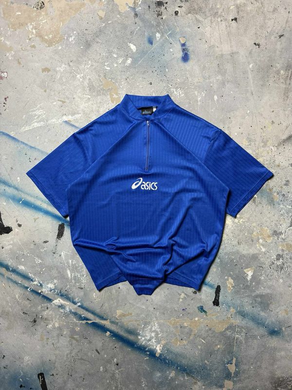 Koszulka Asics Quarter Zip Sport Tee Blue M