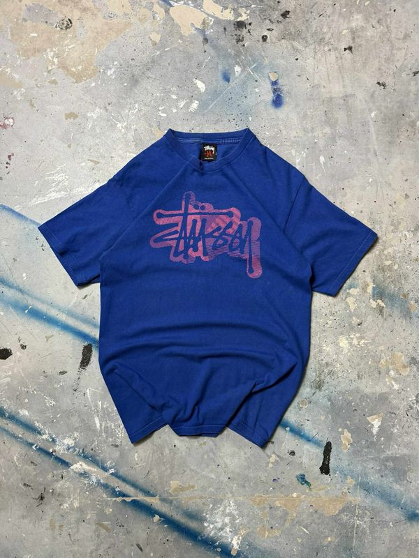 Koszulka Stussy Re/Logo 90s Tee Blue S