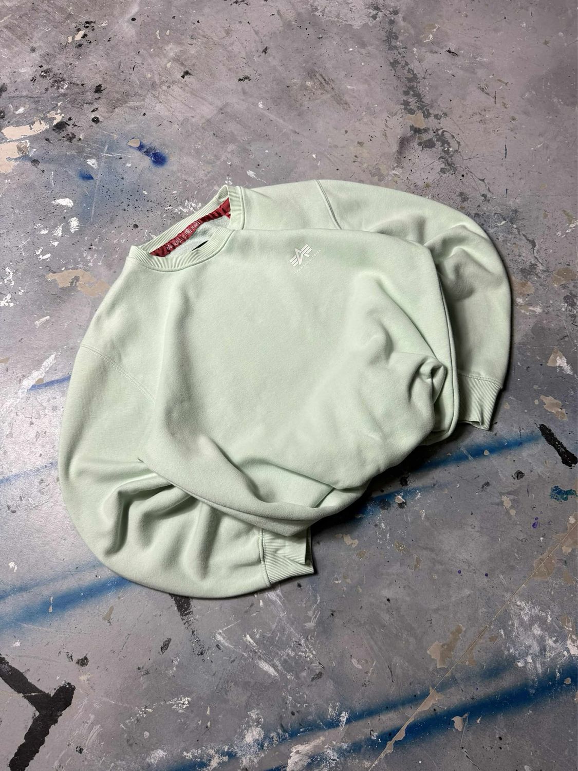 Bluza Alpha Industries Basic Crewneck Mint M