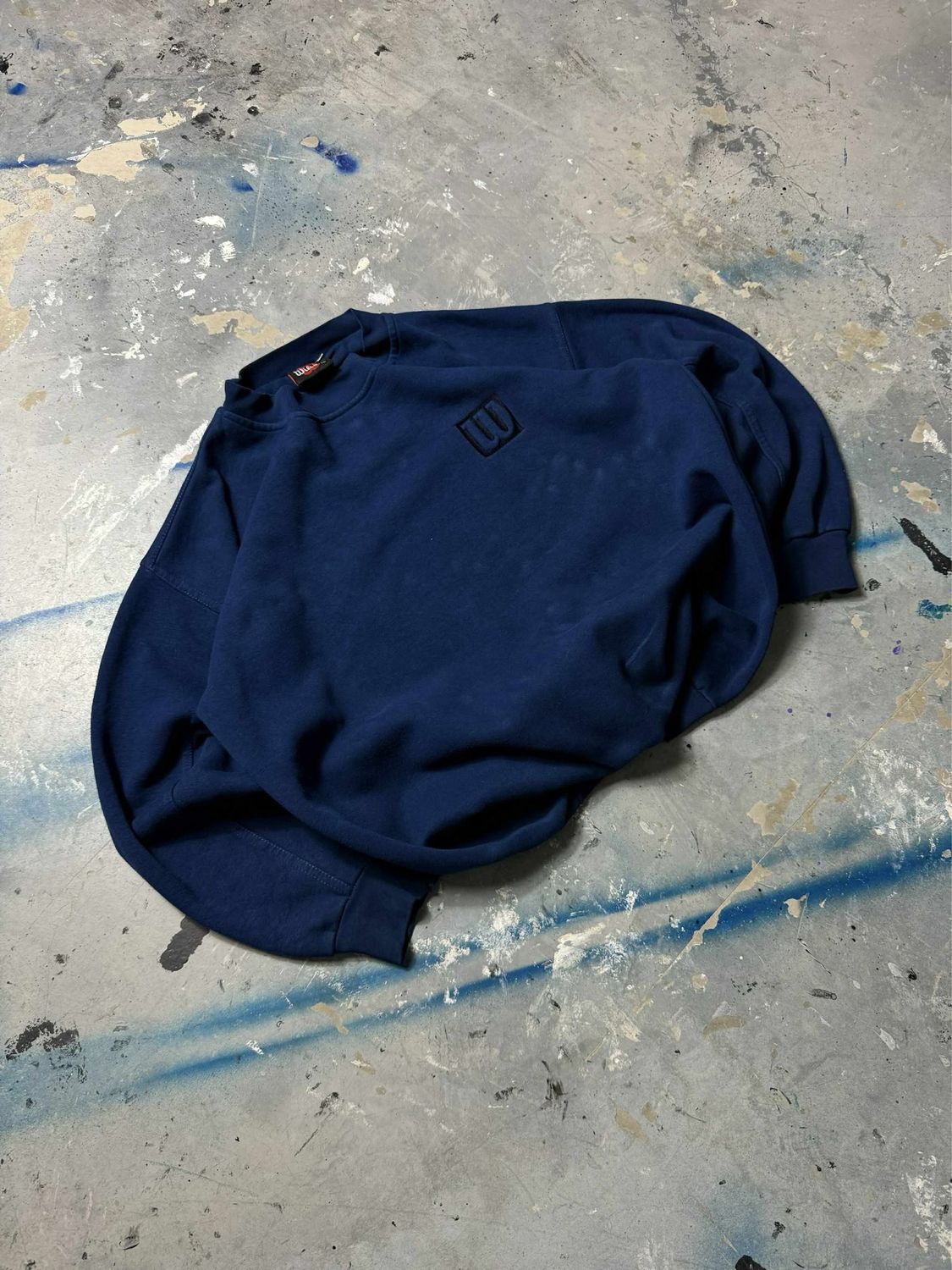 Bluza Wilson Logo Crewneck Navy L