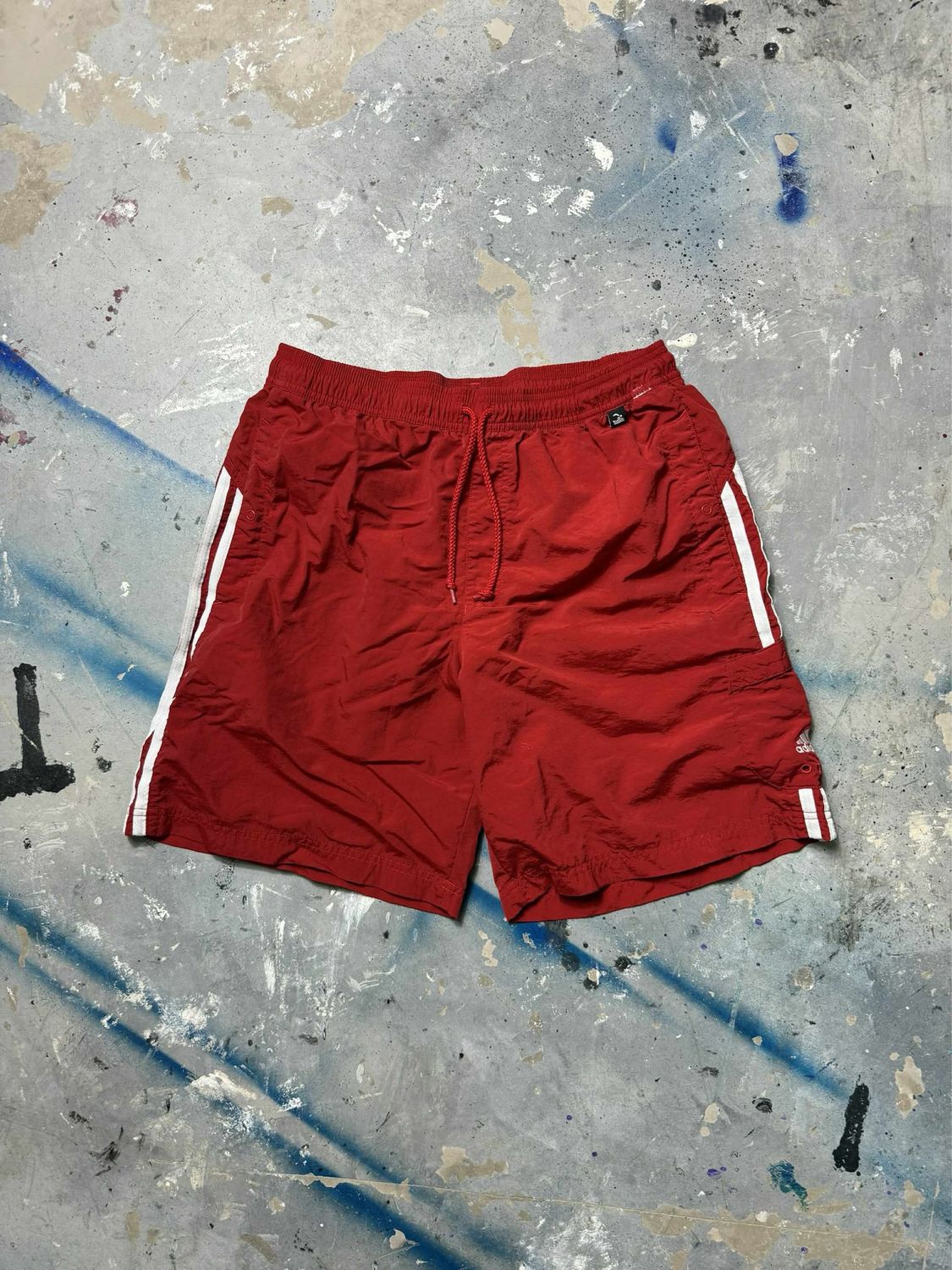 Spodnie Adidas Wh/Stripes Pocket Sw/Shorts Red