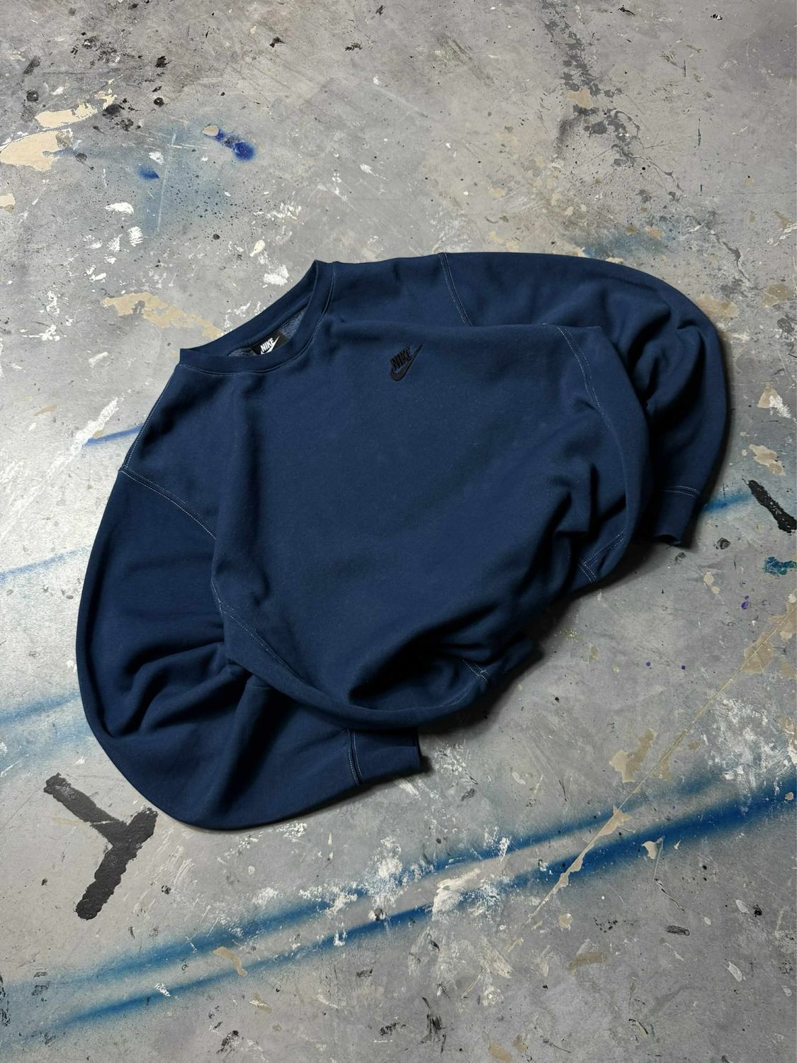 Bluza Nike Bla/Logo Basic Crewneck Blue M