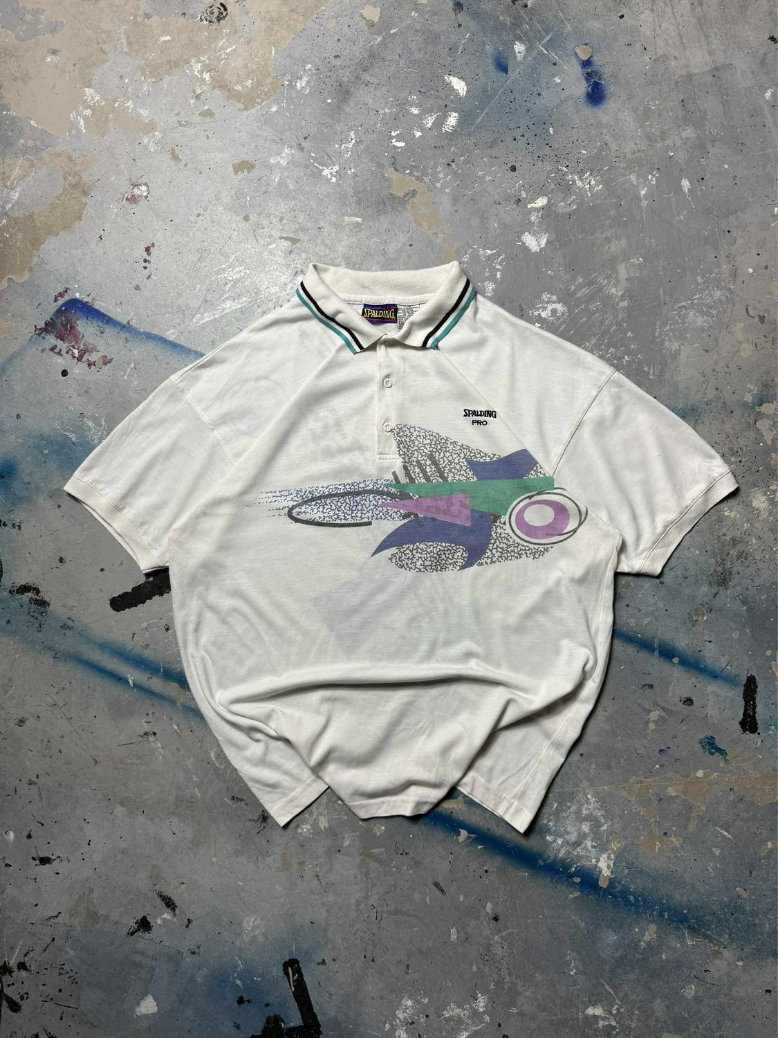 Koszulka Spalding Pro Shapes Polo Tee White L