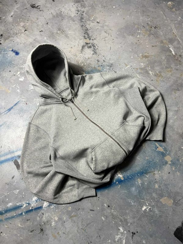 Bluza Nike Basic Wh/Swoosh Zip Hoodie Light-Gray XL