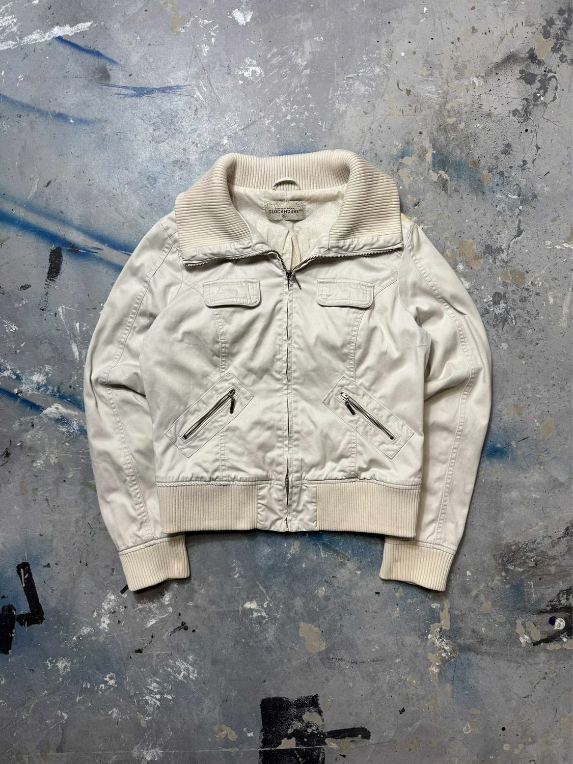 Kurtka Clockhouse Aviator Jacket Creme S