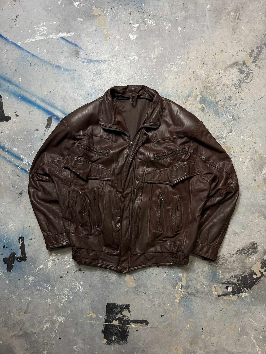 Kurtka Elalu Leather Jacket Brown L