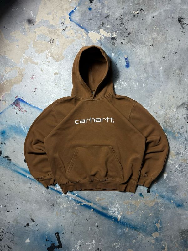 Bluza Carhartt Basic Logo Hoodie Brown L