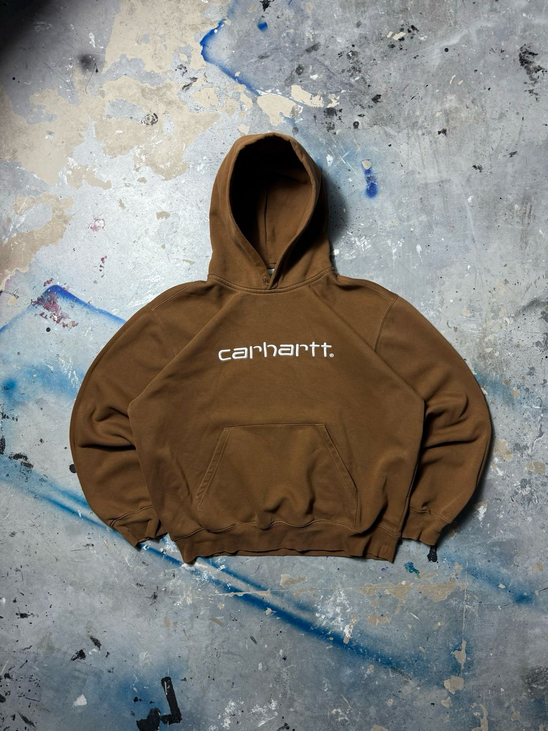 Bluza Carhartt Basic Logo Hoodie Brown L