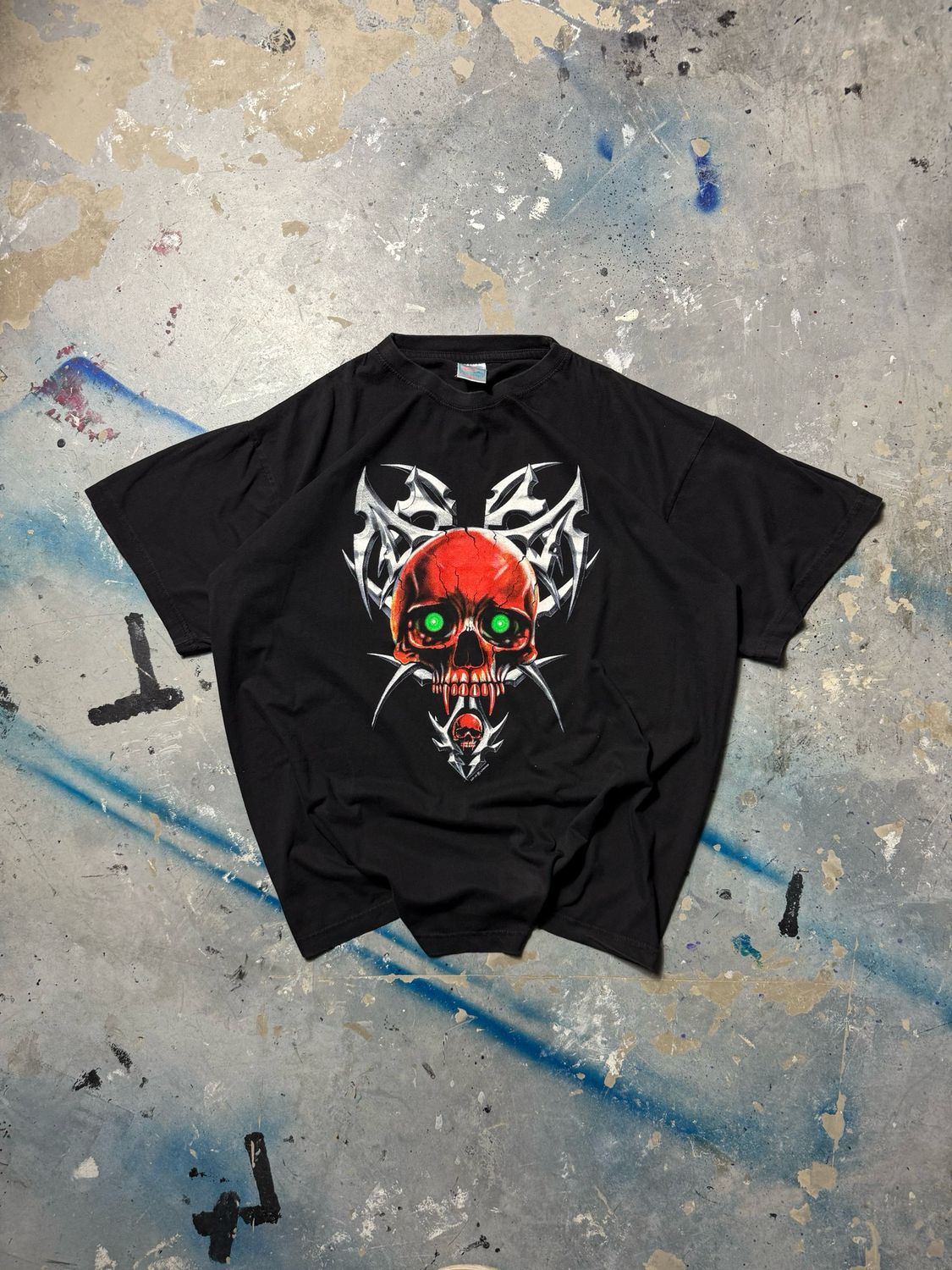 Koszulka Skull Tribal Tee Black L