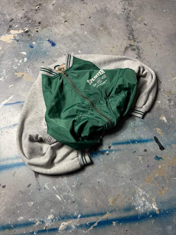 Varsity Spliner College 90s Zipper Green/Gray L