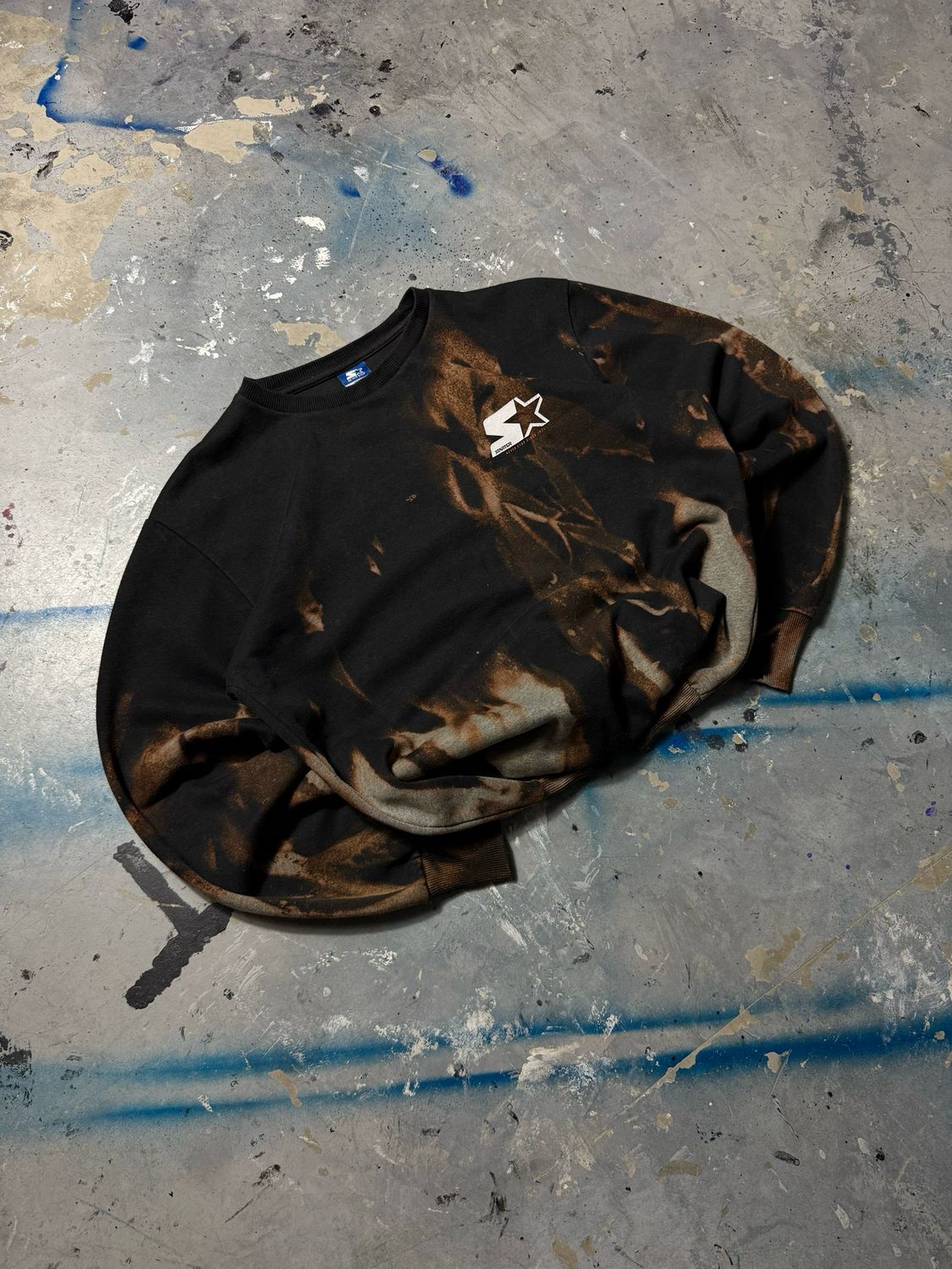 Bluza Starter Basic Logo Crewneck Tiedye Black M