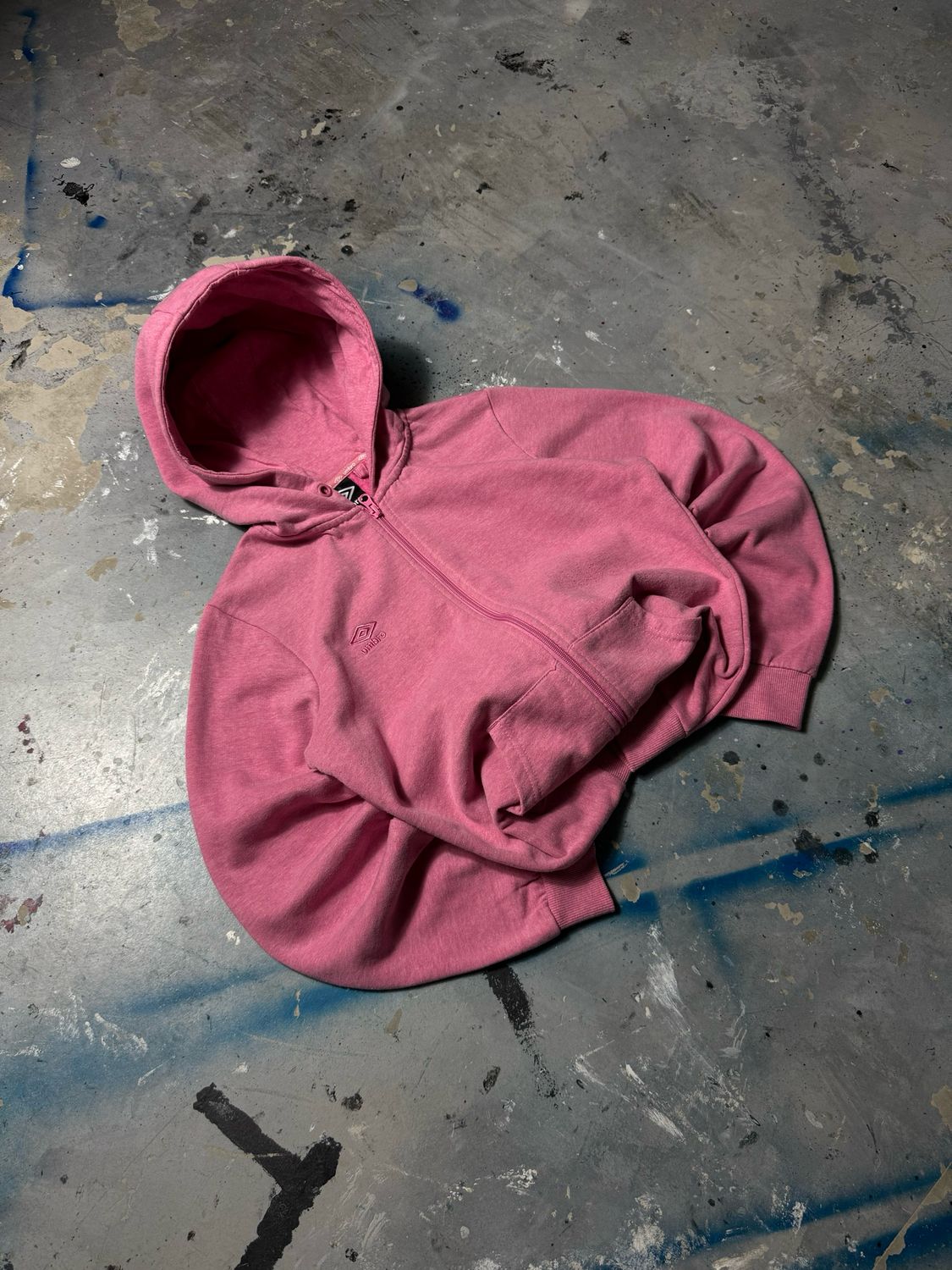 Bluza Umbro Basic Logo Zip Hoodie Pink S