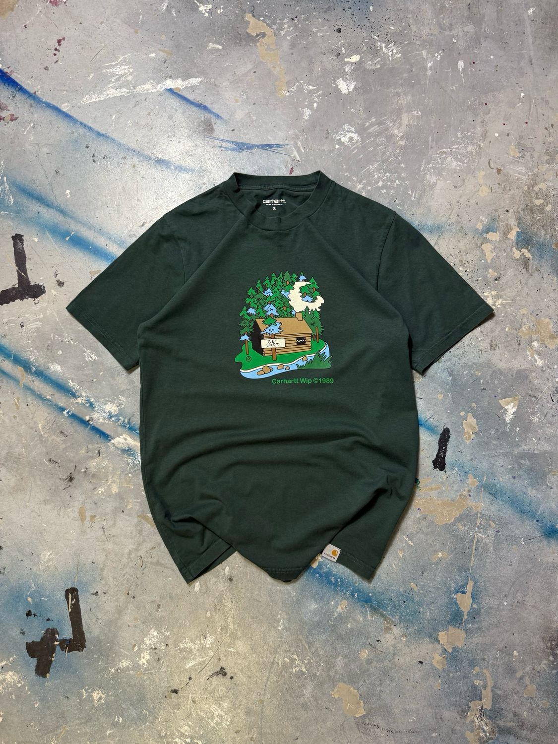 Koszulka Carhartt Cabin Tee Dark-Green M