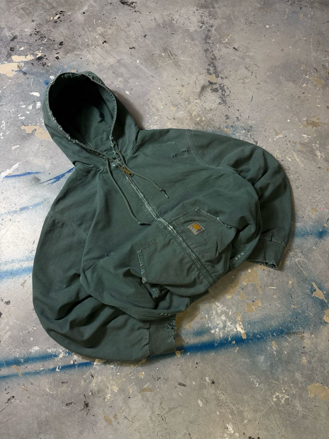 Kurtka Carhartt Distressed Active Jacket Green L
