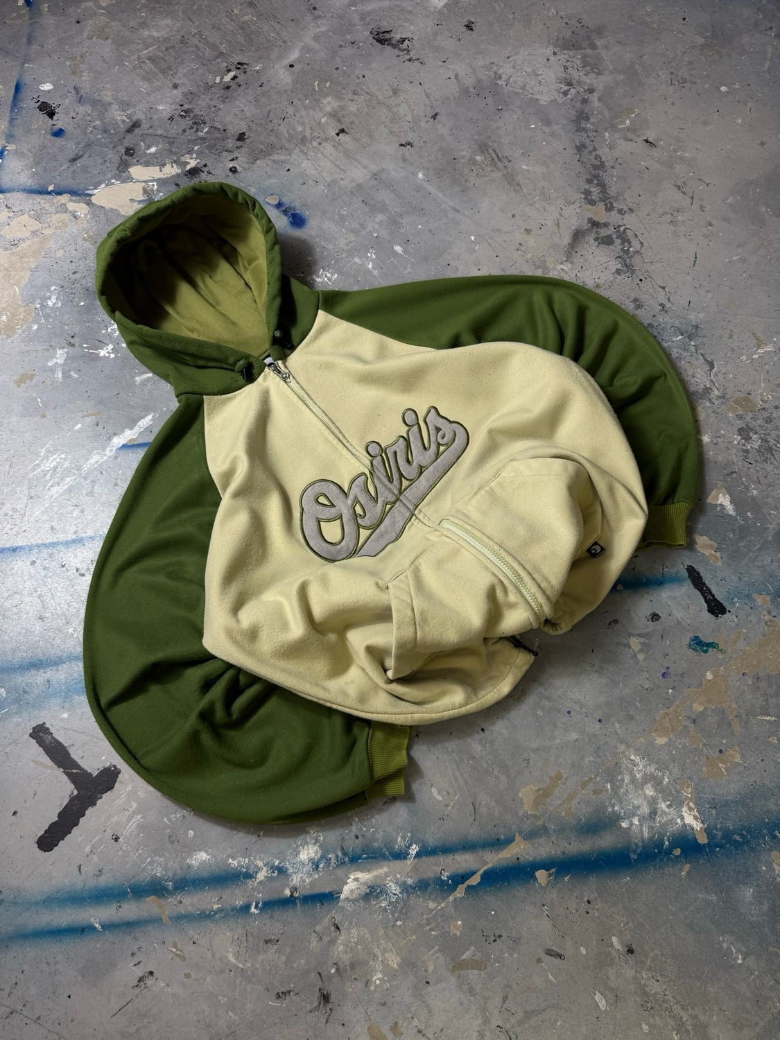 Bluza Osiris Gr/Sleeves Zip Hoodie Creme L
