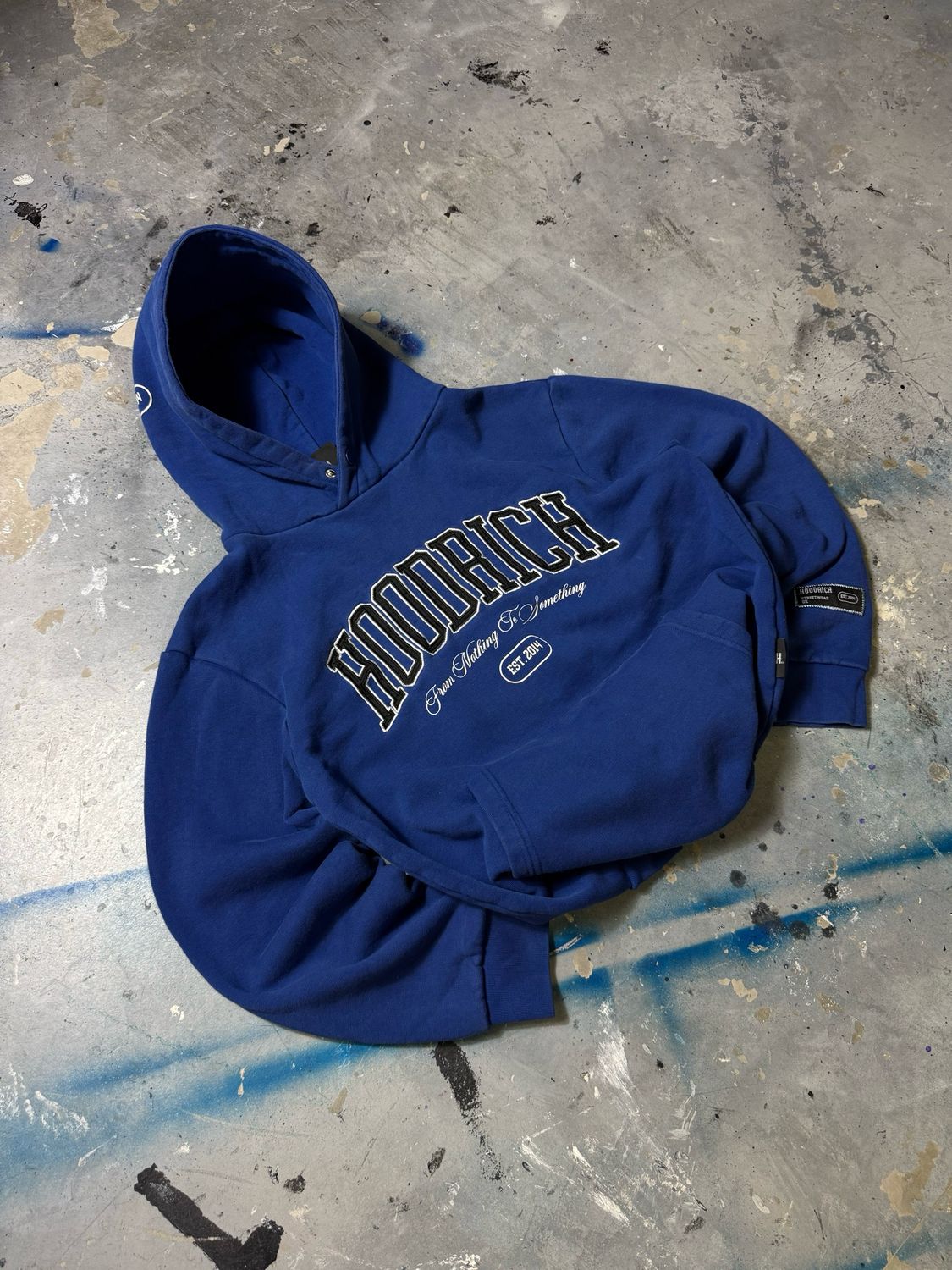 Bluza Hood Rich University Logo Hoodie Blue M