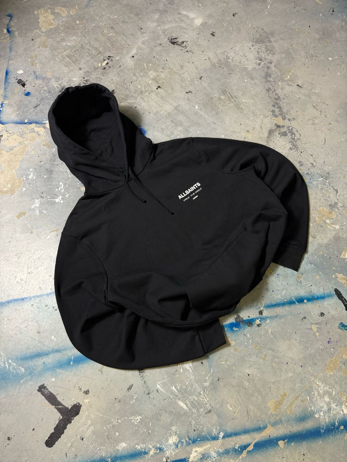 Bluza All Saints Underground Hoodie Black L