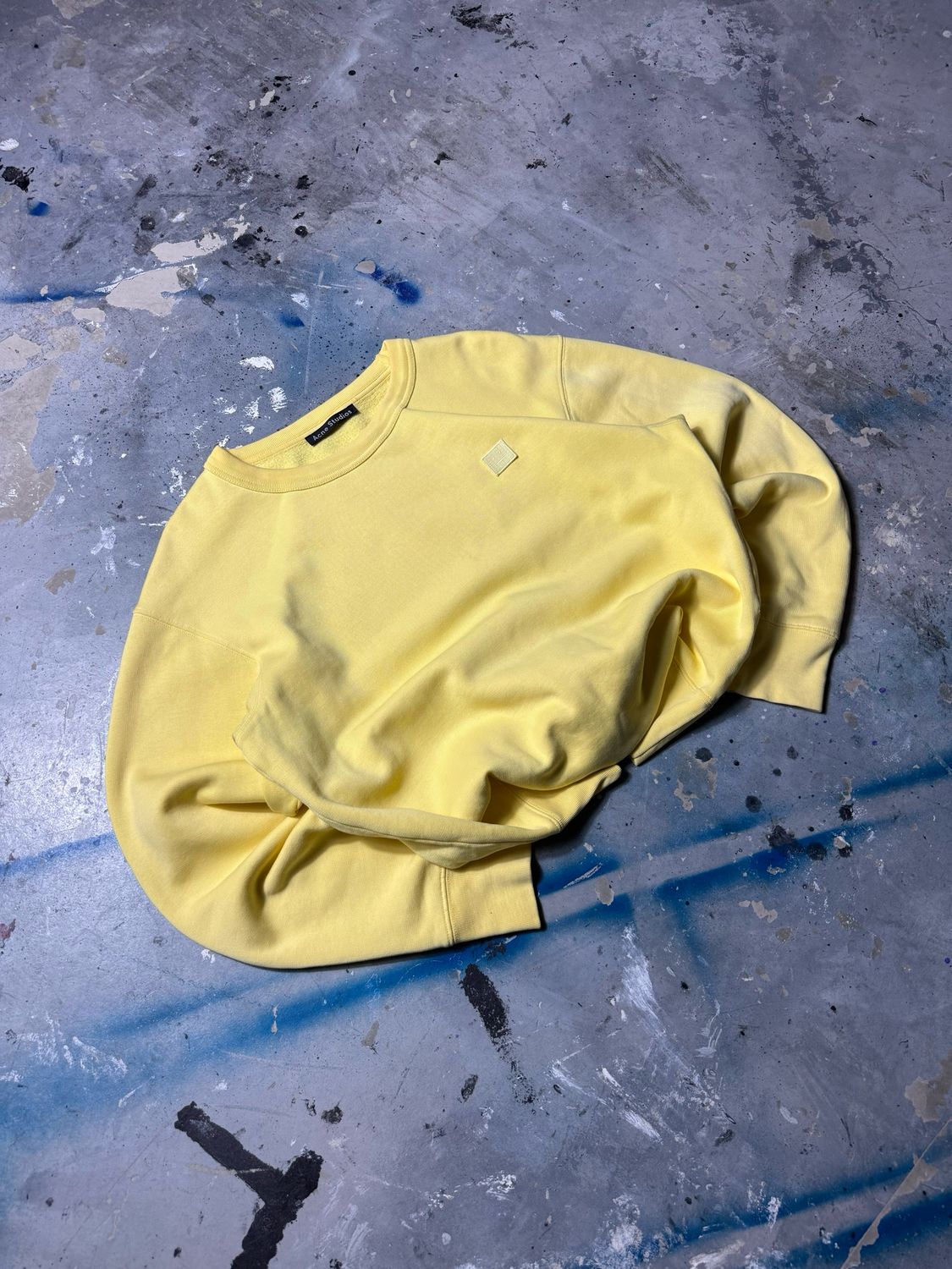 Bluza Acne Studios [NOWA Z METKAMI] Patch Crewneck Yellow M