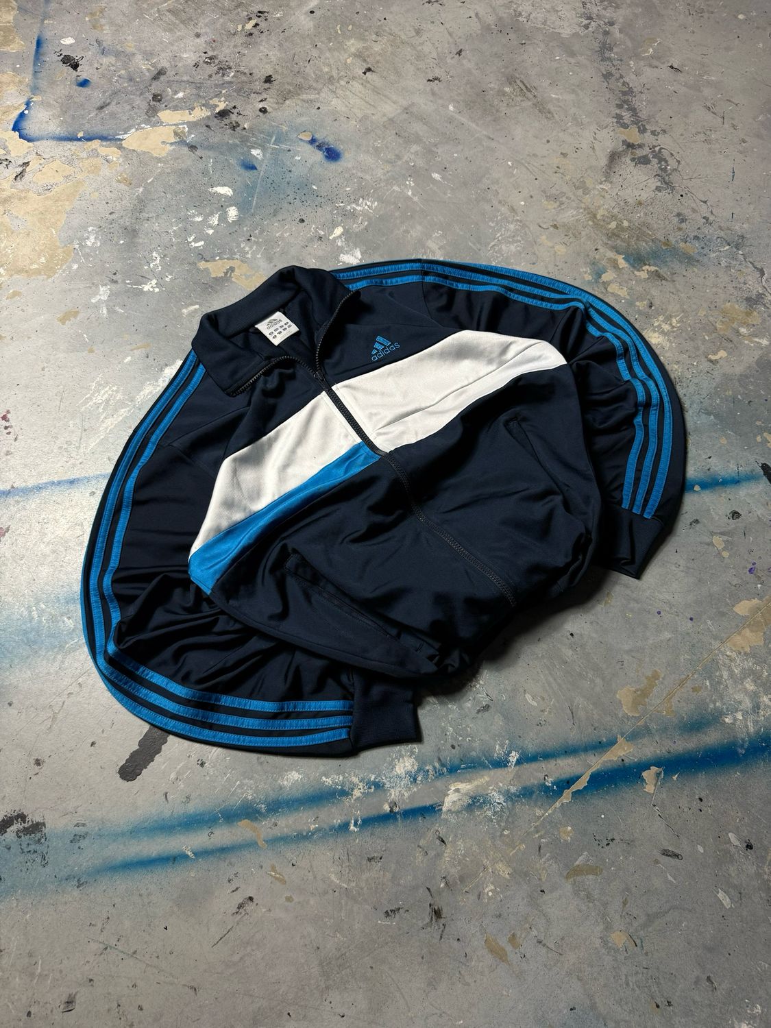 Bluza Adidas Blu/Stripes Wh/Panel Tracksuit Navy M